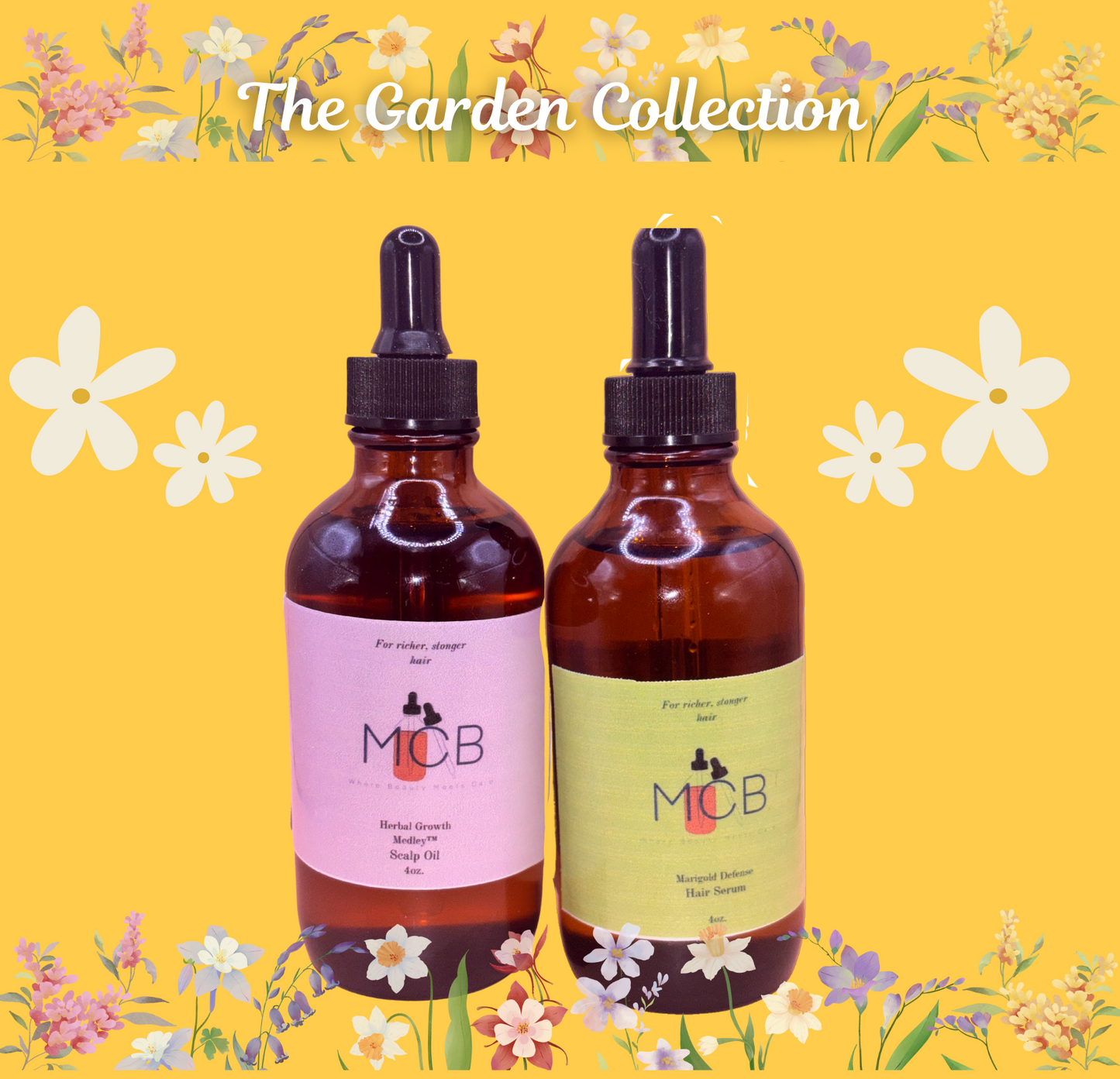 Marigold Defense and Herbal Growth Medley Bundle